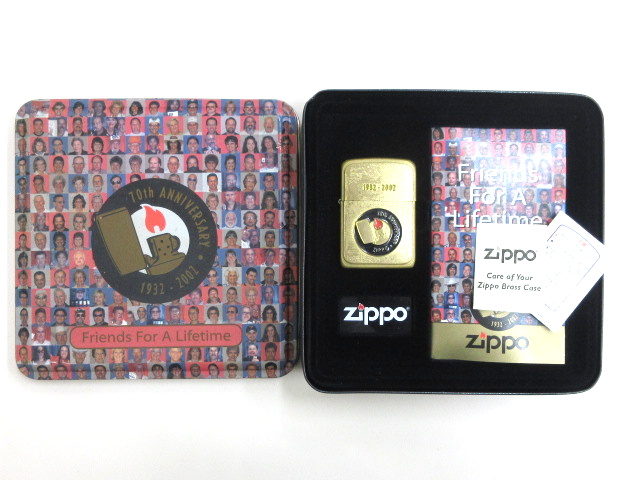 ジッポー ZIPPO 70th ANNIVERSARY 1932-2002 Friends For A