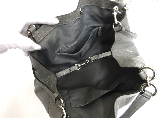 コーチ COACH 2way ハンドバッグ F28992 グレー系 レザー