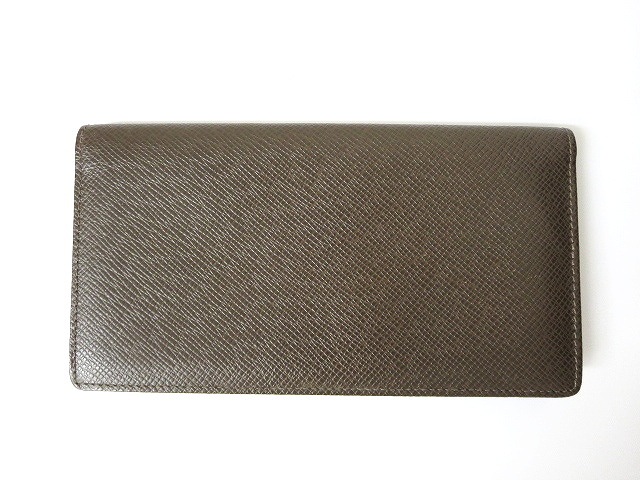 ルイヴィトン LOUIS VUITTON タイガ 二つ折り長財布 お札入れ M31008 