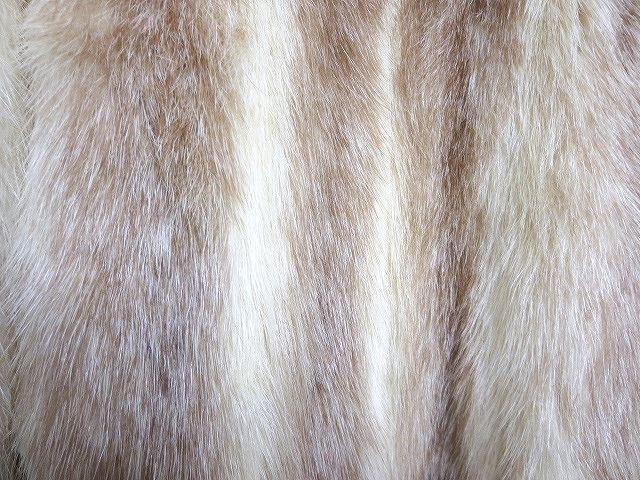 サガミンク SAGA MINK ROYAL ミンク毛皮コート クリーム系色 訳あり 