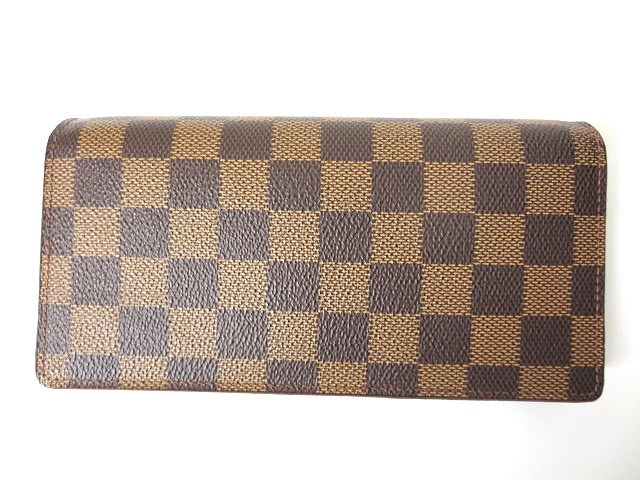ルイヴィトン LOUIS VUITTON ダミエ 二つ折り長財布 N60017 