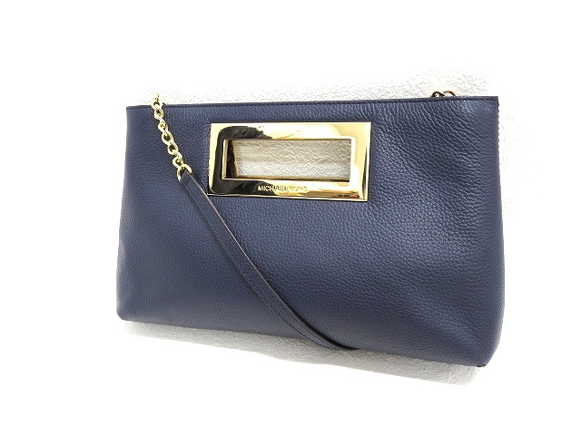 マイケルコース MICHAEL KORS 2way レザーショルダー クラッチバッグ  