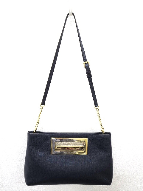 マイケルコース MICHAEL KORS 2way レザーショルダー クラッチバッグ 