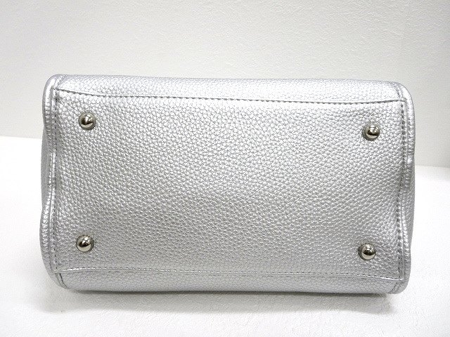 キタムラ Kitamura シルバーレザー 2wayトートバッグ ポーチ付き 美品 