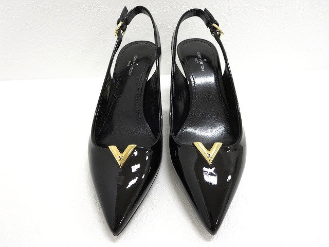 ルイヴィトン LOUIS VUITTON エッセンシャルV エナメルレザー 
