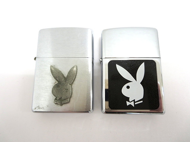 ジッポー ZIPPO プレイボーイ PLAYBOY ライター 2点セット シルバー色 