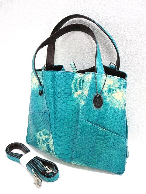 ショルダーバッグ（爬虫類） （爬虫類 ヘビ革ショルダーバック （蛇革  