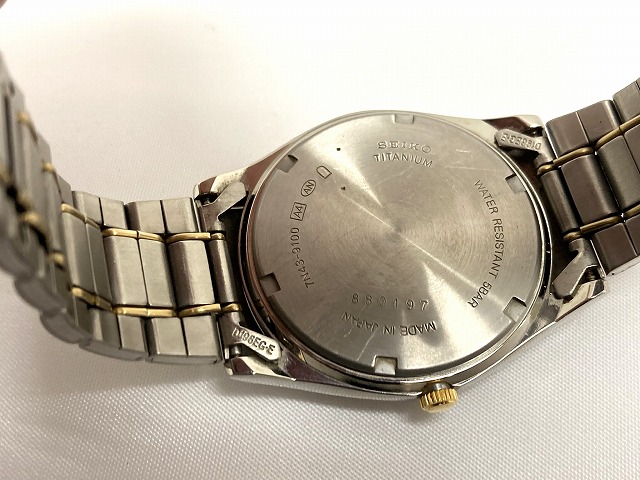 セイコー SEIKO チタニウム TITANIUM デイデイト 腕時計 良品 動作品
