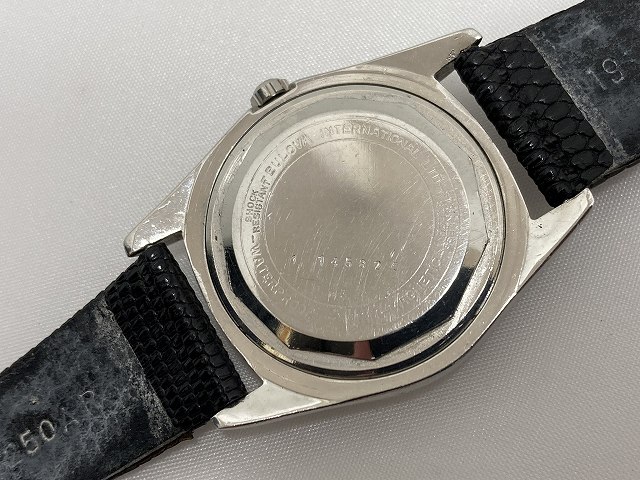 ブローバ BULOVA デイト表示 自動巻 腕時計 プラ風防 不動 ジャンク 