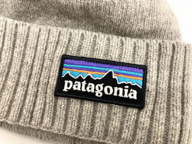 パタゴニア Patagonia ロゴワッペン ウールニットキャップ ニット帽
