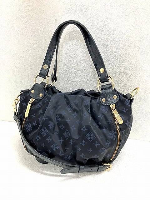 ラシット RUSSET 2way ナイロンショルダーバッグ 紺 ハンドバッグ 