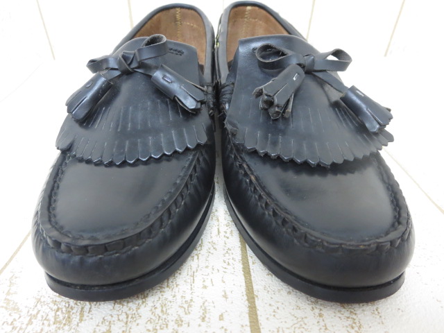 ○【REGAL／リーガル】 FLEXIBLE レザー モカシン ローファー 黒 