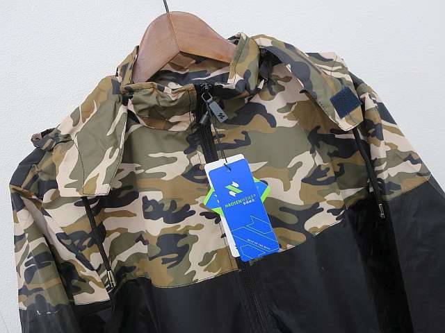 新品 HAOSEN WEIKE 迷彩 カモフラ マウンテンパーカー 切替 バイカラー 
