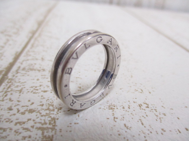 ブルガリ BVLGARI B-ZERO1 ビーゼロワン 750 K18 WG リング 54 14号