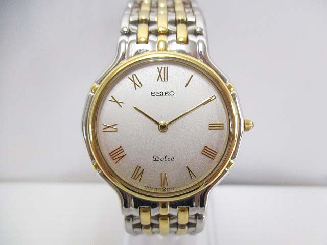 セイコー SEIKO ドルチェ 5E30-6A00 腕時計 クォーツ シルバー 