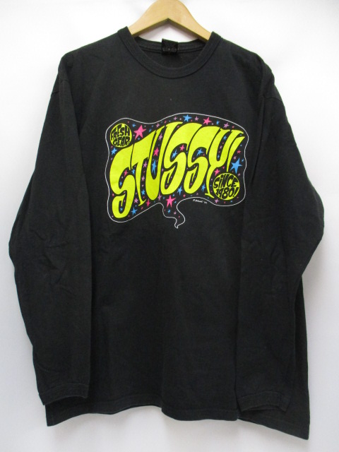 ステューシー STUSSY × PETER BAGGE コラボ ロゴプリント 長袖 Tシャツ  