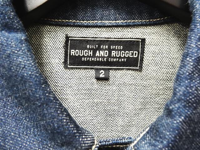 美品 ROUGH AND RUGGED/ラフアンドラギッド デニムジャケット ブルゾン 
