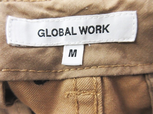 グローバルワーク Global Work ショート パンツ ボトムス ベージュ イカリ総柄 サイズm メンズ 095 ベクトルパーク