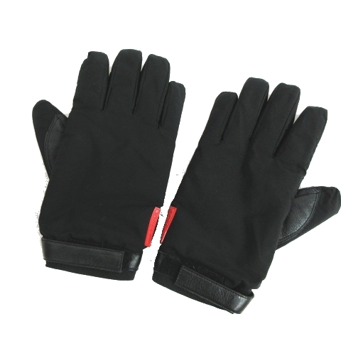プラダスポーツ Prada Sport ナイロン レザー切替 グローブ 手袋 黒 ブラック メンズ 095 ベクトルパーク