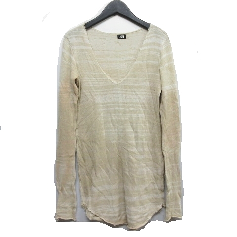 ルグランブルー L.G.B カットソー Tシャツ Vネック 長袖 カットオフ 