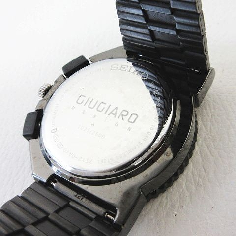 セイコー SEIKO スピリット スマート ジウジアーロ 腕時計 クォーツ クロノグラフ 限定モデル 2500個限定 SCED017 7T12-0AV0 黒 ブラック メンズ