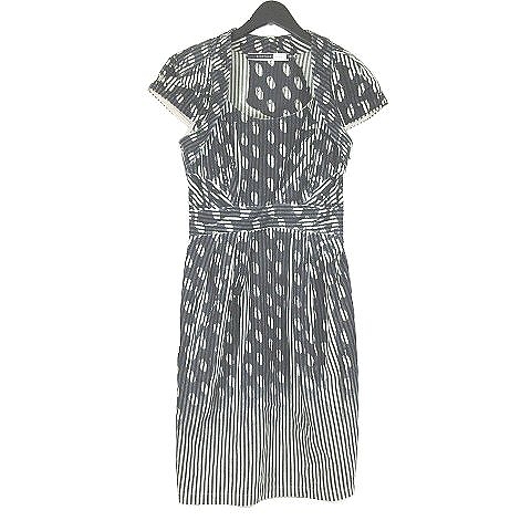 はしご 浮く 針 黒 ストライプ ワンピース N Zushi Jp