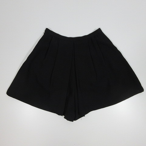 ストラ Stola プリーツ キュロット パンツ ボトムス 黒 ブラック サイズ34 レディース 095 ベクトルパーク