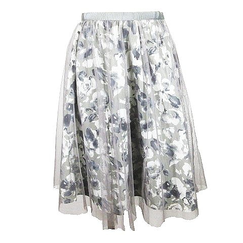 アプワイザーリッシェ Apuweiser Riche 花柄 フレアスカート 膝丈 ハーフ メッシュ サイドジップ サイズ0 グレー 5 8 レディース 095 ベクトルパーク アプワイザーリッシェ Apuweiser Riche 花柄 フレアスカート 膝丈 ハーフ メッシュ サイドジップ サイズ0 グレー 5 8 レディース 095 ベクトルパーク