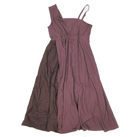 グレイル Grl アシンメトリー ワンピース ロング丈 ノースリーブ 切替 スカート K32t サイズl 紫 パープル 8 レディース 095 ベクトルパーク