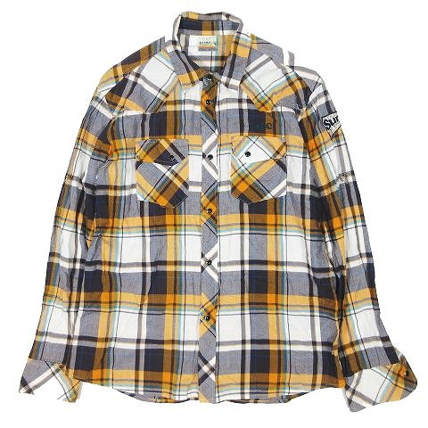T C Surf Designs チェック柄 シャツ 長袖 スナップボタン サイズl オレンジ 9 メンズ 095 ベクトルパーク T C Surf Designs チェック柄 シャツ 長袖 スナップボタン サイズl オレンジ 9 メンズ 095 ベクトルパーク