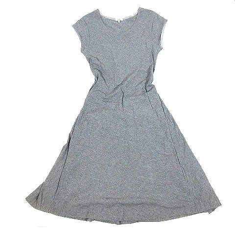 サイ Scye ストレッチ 天竺ジャージー ドレス カットソー ワンピース ミモレ丈 サイズ38 1213 210 グレー 13 レディース 095 ベクトルパーク