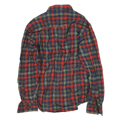 Weatherproof ウェザープルーフ コストコ ビンテージ チェック柄 シャツ ボタンダウン 長袖 サイズl 赤 レッド系 7 メンズ 095 ベクトルパーク