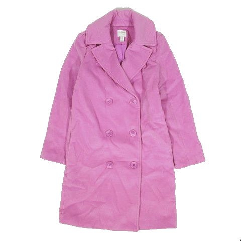 フォーエバー21 Forever21 ダブル チェスターコート ジャケット ロング丈 アウター サイズm ピンク レディース 095 ベクトルパーク