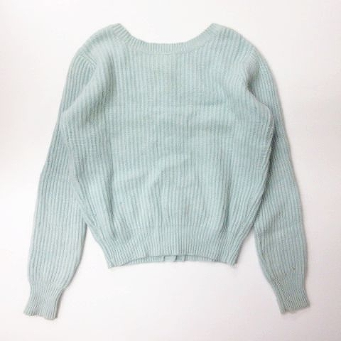 カージュ Khaju アンゴラ混 ニット セーター カーディガン トップス 水色 10 レディース 095 ベクトルパーク