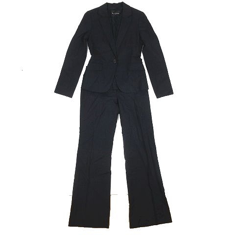 エムプルミエ M Premier Lanificio F Lli Cerruti ストライプ柄 スーツ セットアップ パンツ ネイビー 10 レディース 095 ベクトルパーク