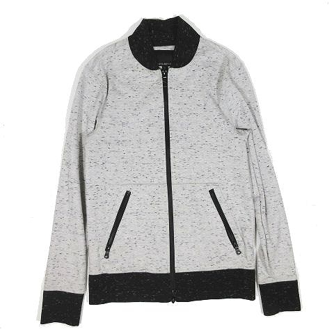 バナナリパブリック Banana Republic 霜降り柄 ジップアップ ジャケット ブルゾン アウター 白 ホワイト サイズs 10 メンズ 095 ベクトルパーク