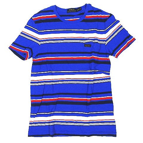 ポロ ラルフローレン Polo Ralph Lauren ボーダー Tシャツ カットソー コットン サイズs 青 ブルー 6 メンズ 095 ベクトルパーク