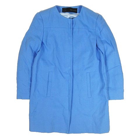 ザラ ベーシック Zara Basic ノーカラーコート ジャケット ロング丈 サイズm ライトブルー 12 レディース 095 ベクトルパーク ザラ ベーシック Zara Basic ノーカラーコート ジャケット ロング丈 サイズm ライトブルー 12 レディース 095 ベクトルパーク
