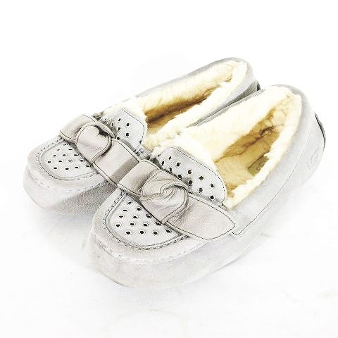 アグ オーストラリア Ugg Australia モカシン スリッポン フラットシューズ 靴 リアーナ Rheanna サイズ23 0cm ライトグレー レディース 095 ベクトルパーク