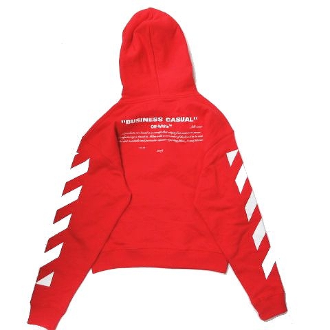 未使用品 オフホワイト Off White ダイアゴナルライン ベルニーニ プリント パーカー プルオーバー トップス 赤 レッド Diag Bernini Over Hoodie サイズs Ombb037f メンズ 095 ベクトルパーク