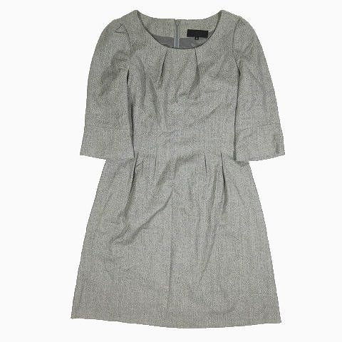 アンタイトル Untitled ワンピース 七分袖 タック ウール カットソー サイズ2 ライトグレー系 12 レディース 095 ベクトルパーク アンタイトル Untitled ワンピース 七分袖 タック ウール カットソー サイズ2 ライトグレー系 12 レディース 095 ベクトルパーク