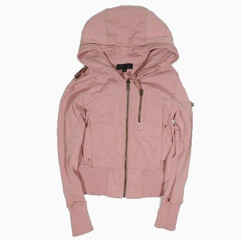 ジルスチュアート Jill Stuart スウェット パーカー ジップアップ ミリタリー風 サイズs ピンク 12 レディース 095 ベクトルパーク