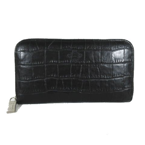 オロビアンコ Orobianco 長財布 ラウンドジップ ウォレット クロコ型押し レザー 黒 ブラック メンズ 095 ベクトルパーク