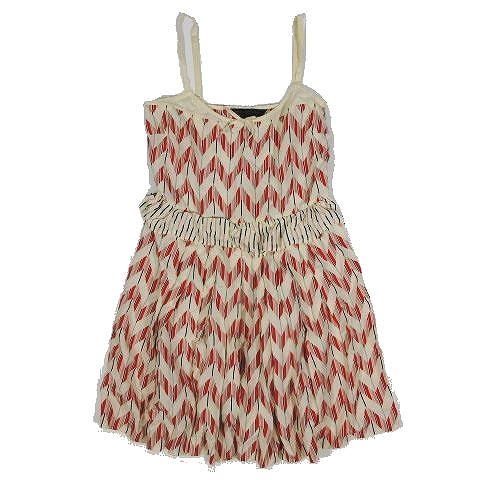 マークバイマークジェイコブス Marc By Marc Jacobs 総柄 シルク キャミワンピ ワンピース サイズ2 赤 レッド 12 レディース 095 ベクトルパーク