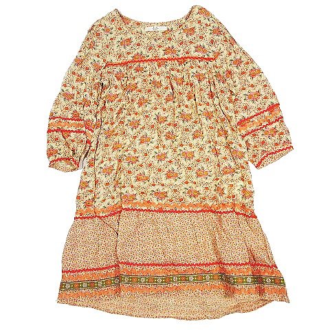 アナザーエディション Another Edition アローズ チロリアン 花柄 ワンピース カットソー 長袖 膝丈 ハーフ 5626 603 33 ピンク系 14 レディース 095 ベクトルパーク