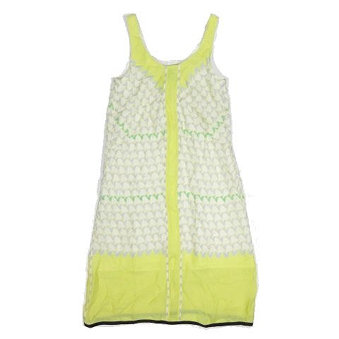 マークバイマークジェイコブス Marc By Marc Jacobs 総柄 シルク ワンピース ノースリーブ サイズ0 黄色 イエロー系 9 レディース 095 ベクトルパーク
