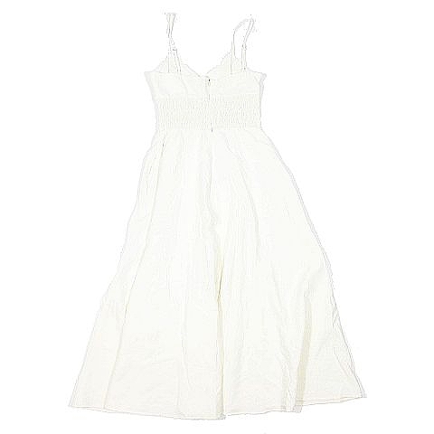 ザラ Zara リネン混 オールインワン サロペット ワンピース ミモレ丈 カットソー サイズxs 2550 063 712 アイボリー 23 レディース 095 ベクトルパーク