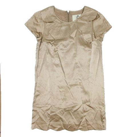 カオン Kaon サテン ワンピース 半袖 衿付き サイズs ピンク B4 レディース 095 ベクトルパーク