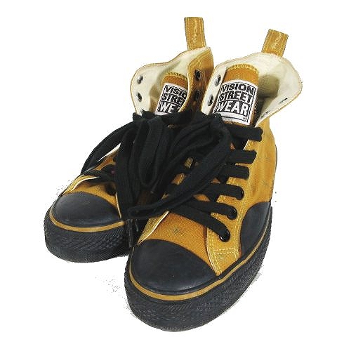 ヴィジョン ストリート ウェア Vision Street Wear 総柄 キャンバス ハイカット スニーカー シューズ 茶色 ブラウン サイズ5 5 H4 レディース 095 ベクトルパーク ヴィジョン ストリート ウェア Vision Street Wear 総柄 キャンバス ハイカット スニーカー シューズ 茶色 ブラウン サイズ5 5 H4 レディース 095 ベクトルパーク