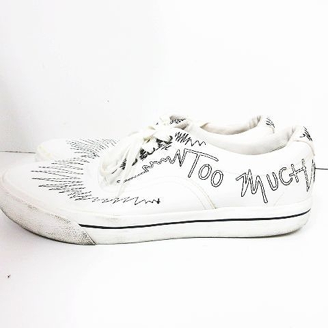 ザラマン Zara Man 刺繍 ローカット スニーカー シューズ 白 ホワイト サイズ44 2310 302 001 H5 メンズ 095 ベクトルパーク